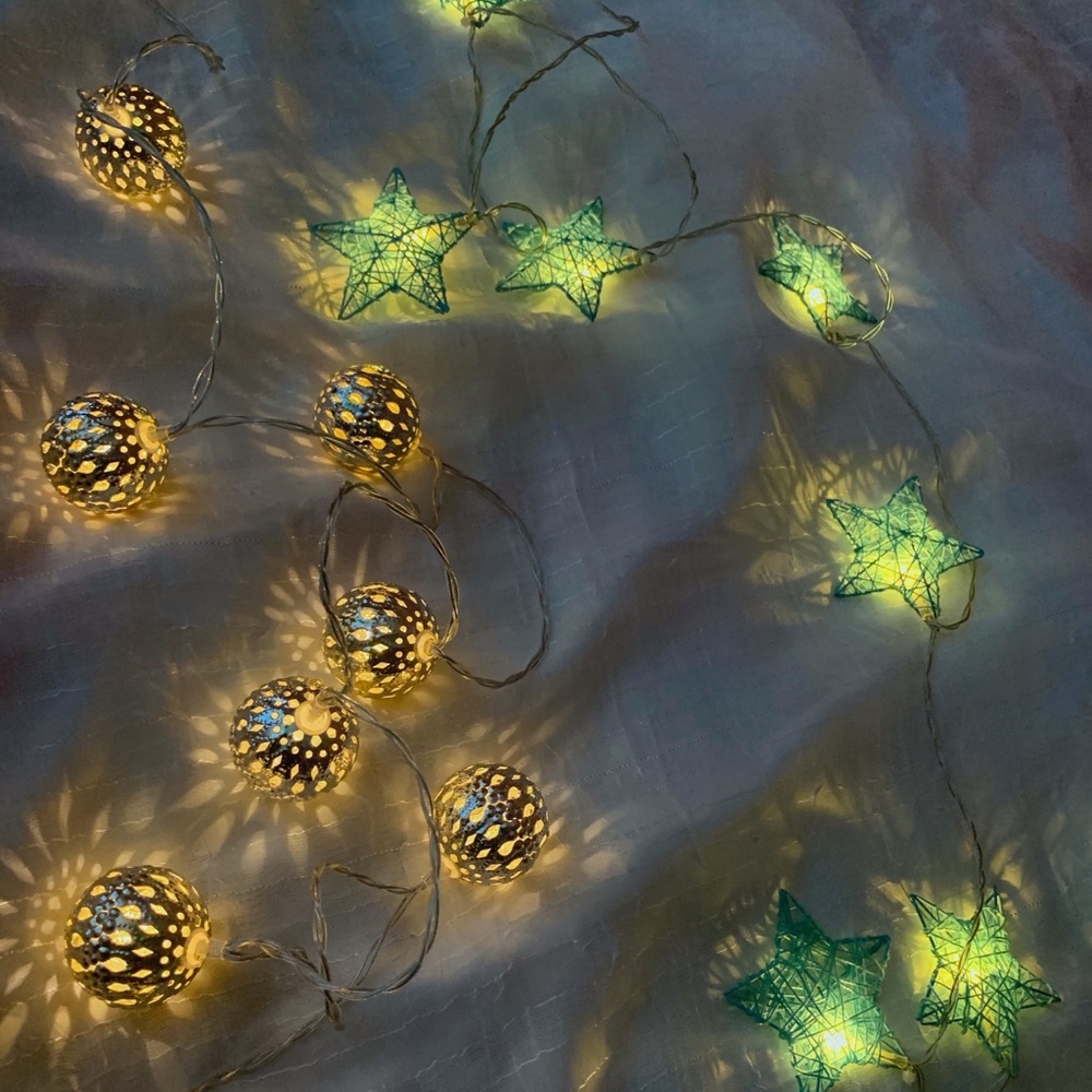 2 sets of string lights